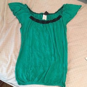 Green blouse